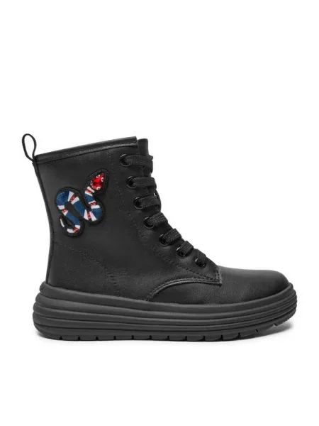 Geox Μπότες J Phaolae Girl M μαύρο