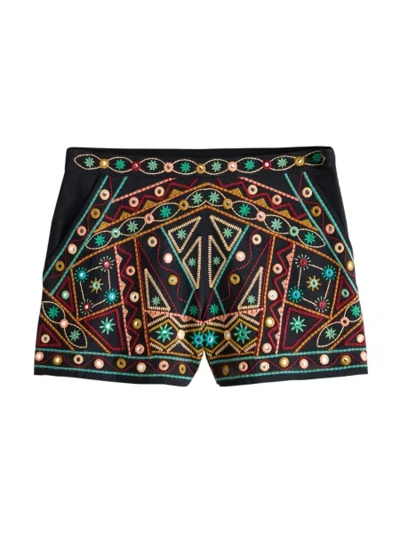 Next Pantaloni albastru / verde / roșu negru