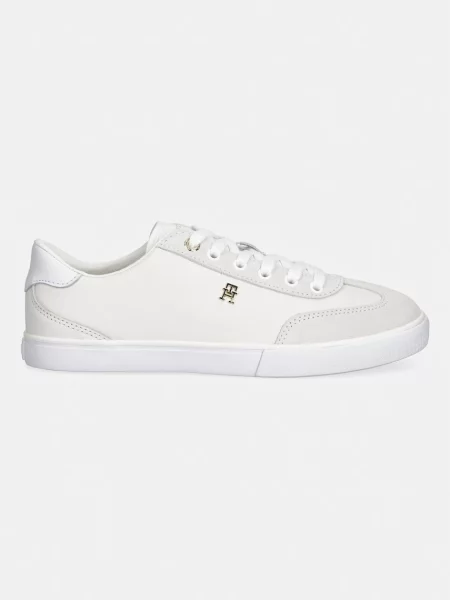 Tommy Hilfiger Sneakers Th Chic Low Vulc Crem alb