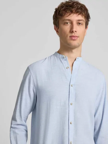 Koszula casualowa o kroju regular fit z mieszanki bawełny i lnu Jack & Jones