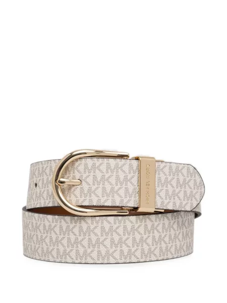 Reversibil bikini Michael Michael Kors cu broderie din piele de căprioară portocaliu