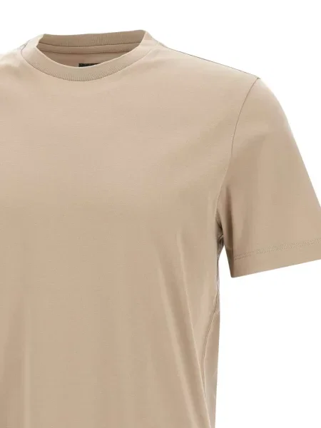 Tricou Boss cu decolteu rotund maro