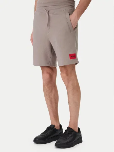 HUGO Pantaloni scurți sport bej