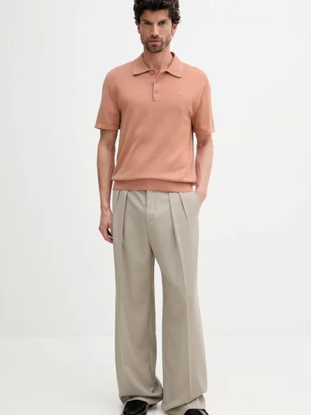 Calvin Klein polo de portocaliu
