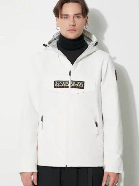 Bunda Napapijri Rainforest Open S bílá