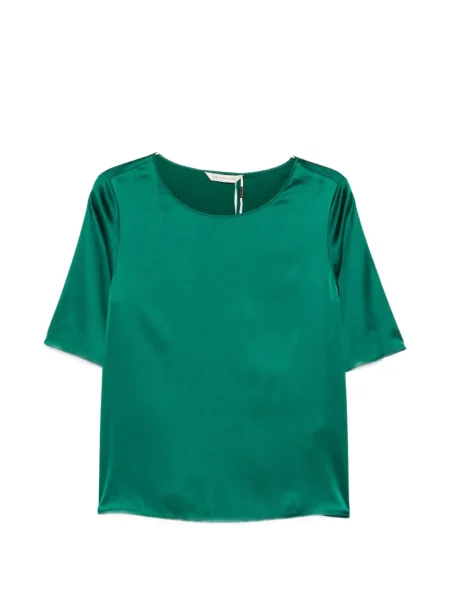 Scurt bluză Max Mara din satin verde