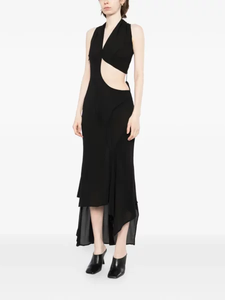 Rochie Yehuafan asimetrică negru