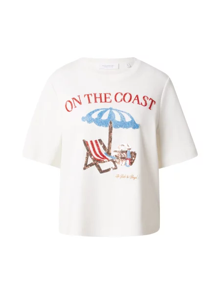 Rich & Royal Tricou Coast azuriu / maro / roșu / perlat alb