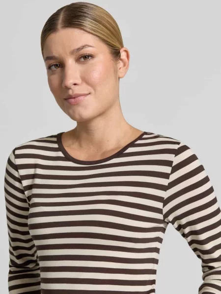 Bluzka z długim rękawem o kroju skinny z mieszanki model Liana' Free/quent