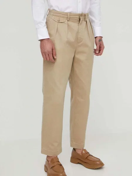 Kalhoty Polo Ralph Lauren ve střihu chinos béžová