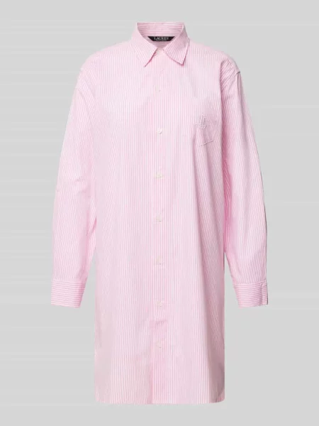 Koszula nocna z brustaszą Lauren Ralph Lauren różowa