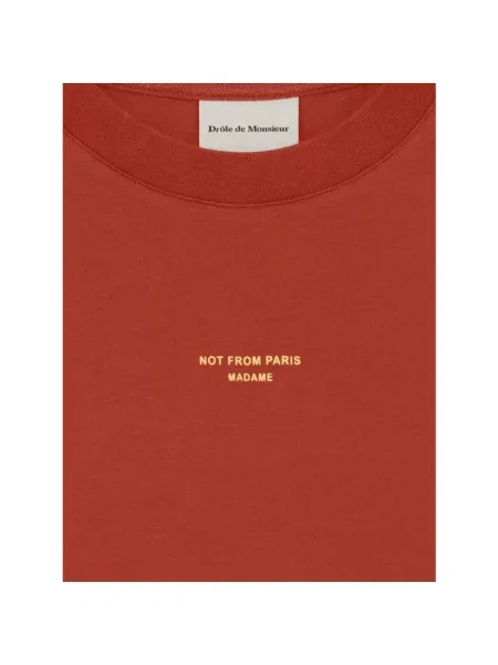 Drôle de Monsieur Le T-shirt Slogan Classique T-shirt czerwona