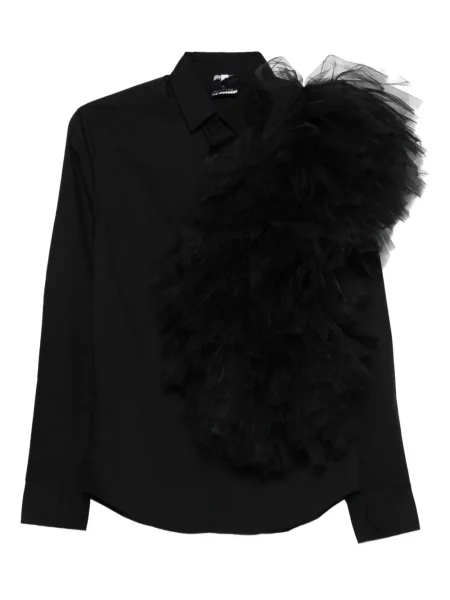 Cămașă Alchemy cu volane din tul negru