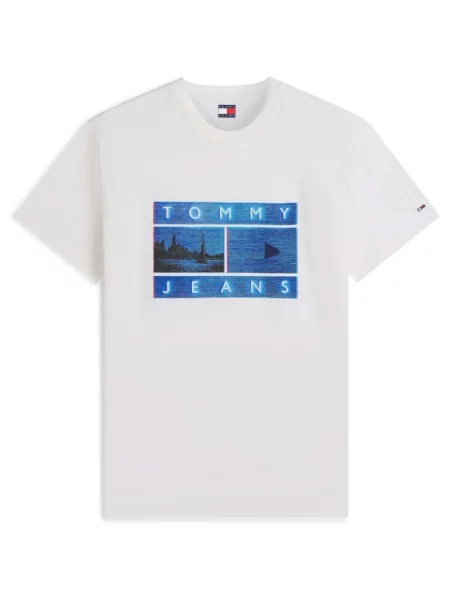 Tričko Tommy Jeans biela