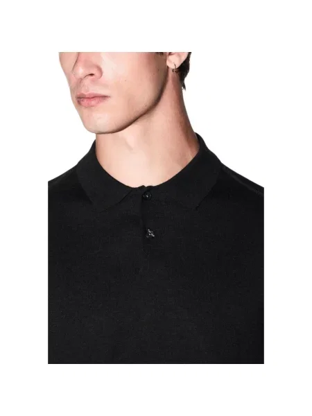 Tricou Eax de lână negru