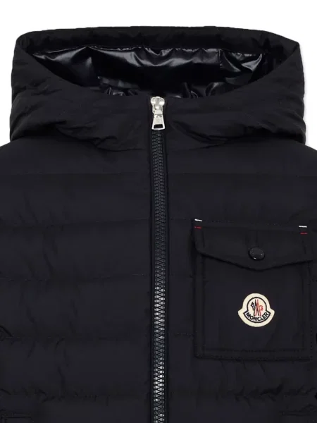 Kurtka puchowa dziecięca Moncler Enfant niebieska