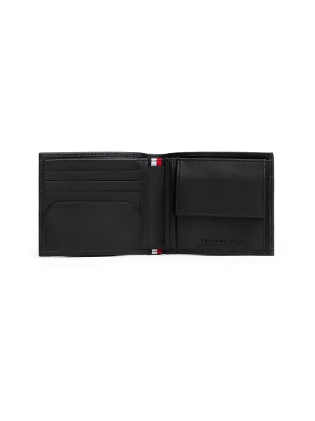 Tommy Hilfiger De piele portofel TH FLAG negru