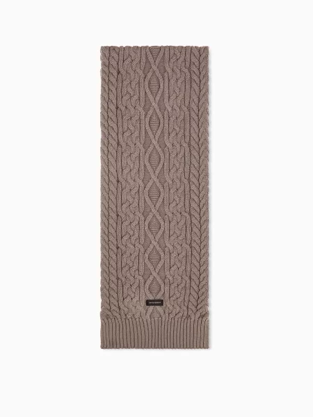 Шарф Emporio Armani коричневый