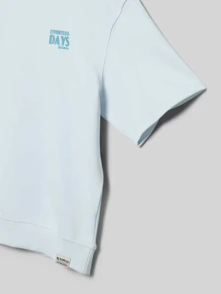 Koszulka z nadrukiem logo krój regular fit Garcia