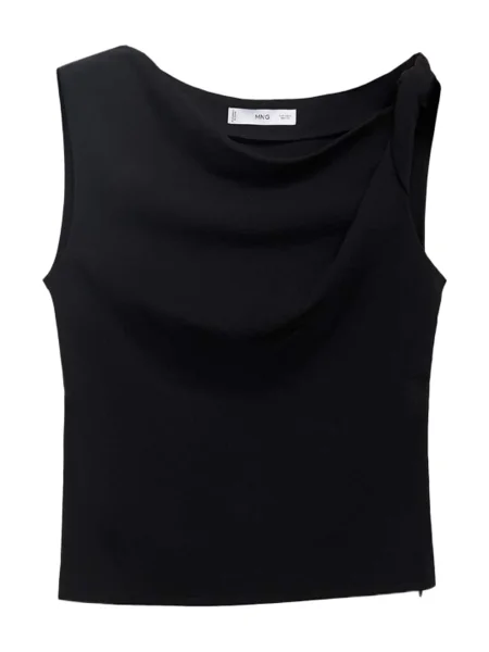 MANGO Top RIGA' negru