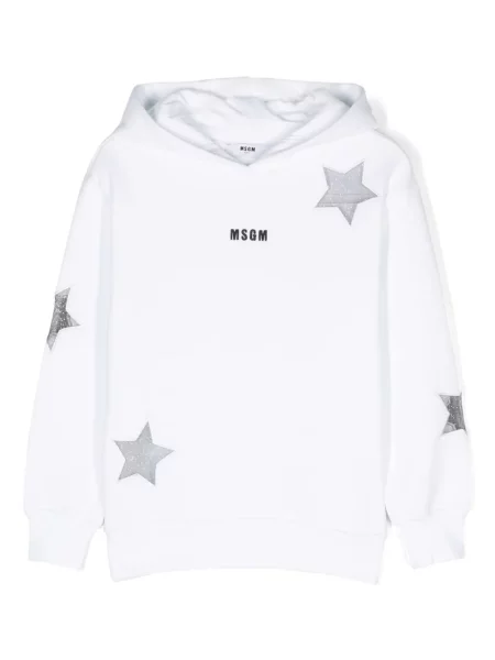 Bluza z kapturem dziecięca Msgm biała