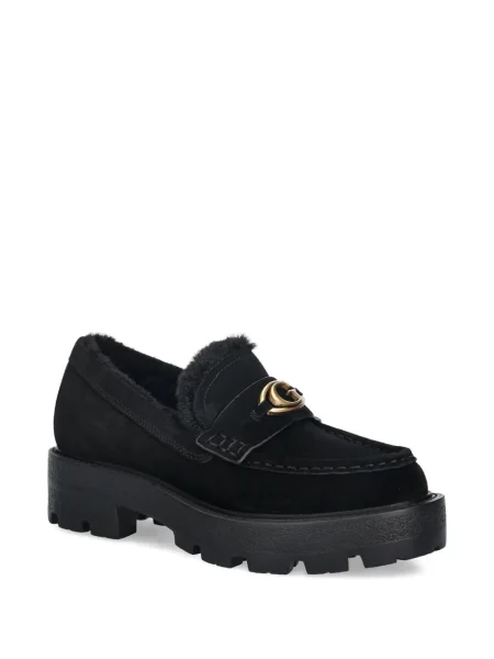 Pantofi loafer Guess cu autograf negru