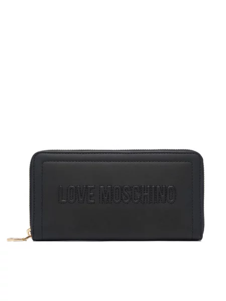 LOVE MOSCHINO Portfel Signature Love czarny