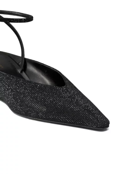 Pantofi cu toc Tory Burch cu pană negru