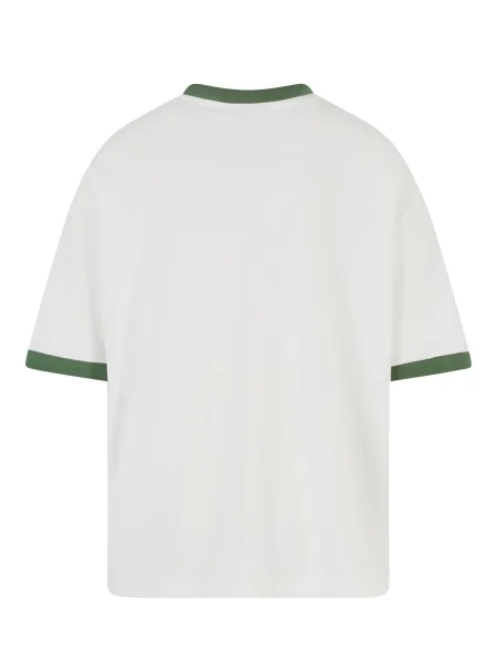 Prohibited Tricou verde alb