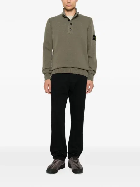 Pulover Stone Island cu strasuri verde