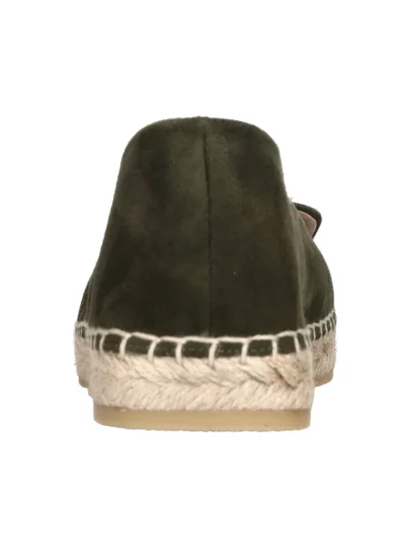 Espadryle Sergio Rossi skórzane zielone