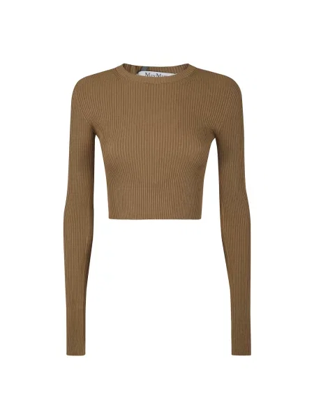 Sweter Max Mara brązowy