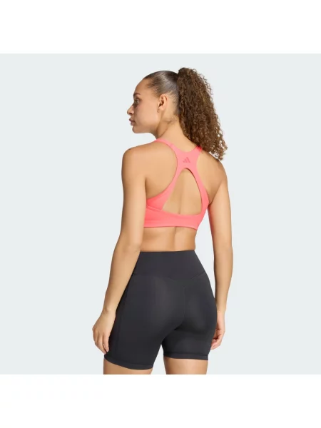 Biustonosz Optime Workout Medium Support różowy