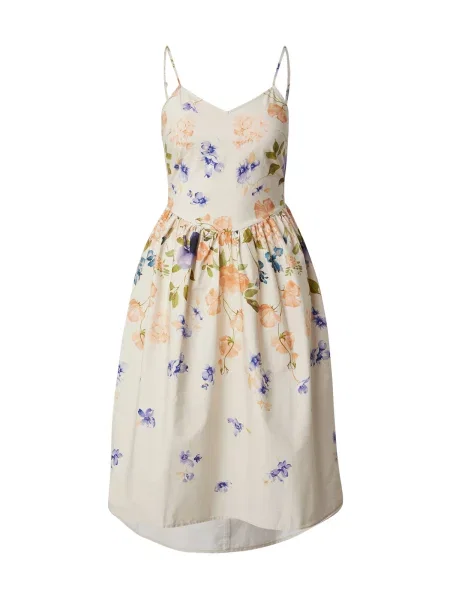 ABOUT YOU Rochie de vară Caroline albastru / verde / portocaliu / murdar alb