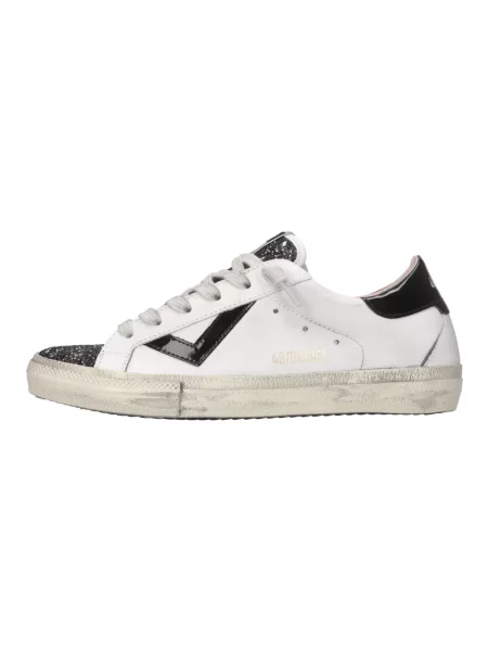 Sneakersy 4b12 skórzane białe