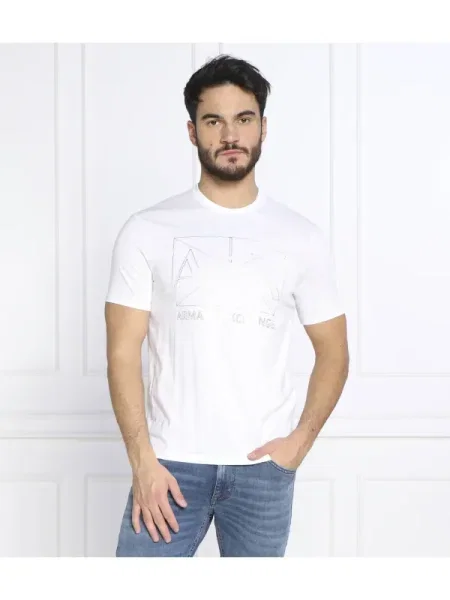 Armani Exchange Tricou alb