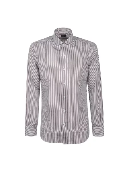 Wielobarwność koszula Barba Napoli z długim rękawem klasyczna