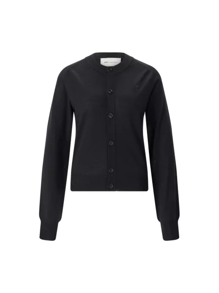 Sweter Ami Paris wełniany czarny