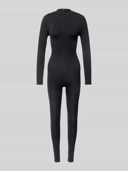 Kombinezon o dopasowanym kroju z zamkiem błyskawicznym z tyłu Magic Bodyfashion czarny