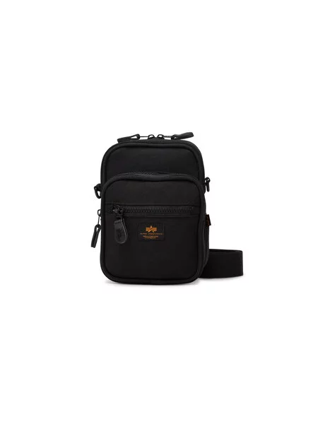 Taška Alpha Industries Label Messenger Bag Small 1 l black černá