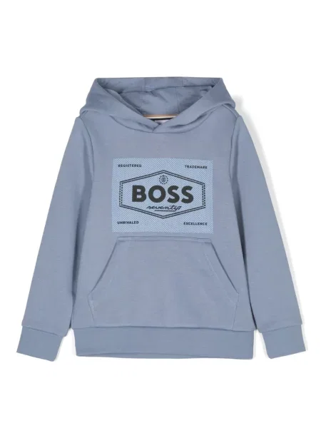 Bluza z kapturem dziecięca Bosswear niebieska