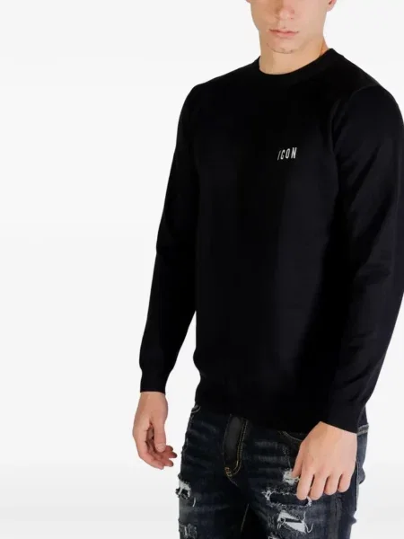 Hanorac Icon Brand cu autograf negru