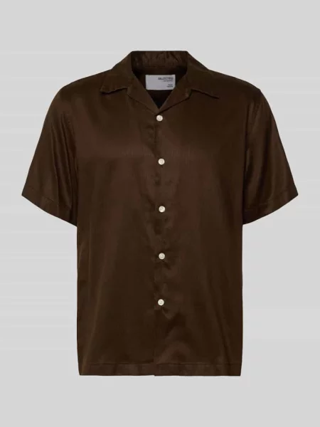 Koszula casualowa o kroju regular fit z mieszanki lyocellu i lnu model ‘REGNOA’