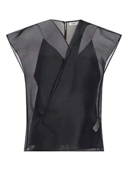 Bluză Khaite scurtă negru