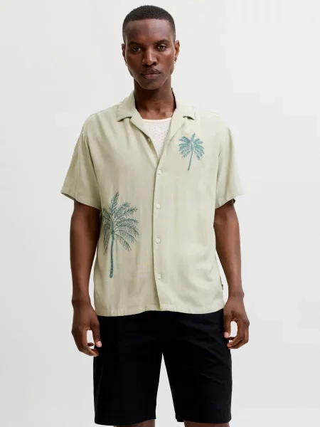 JACK & JONES Košeľa JPRBLAFred smaragdová / svetlozelená