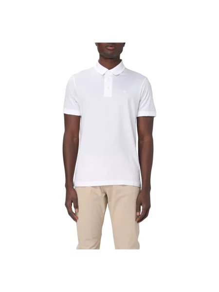 Koszulka polo Emporio Armani biała
