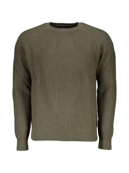 Pulover North Sails cu decolteu rotund verde