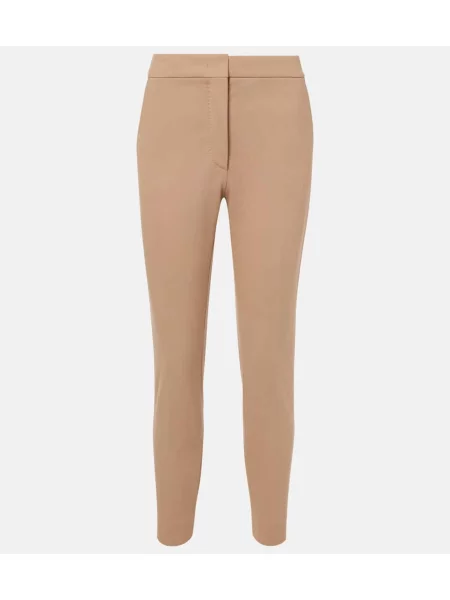 Pantaloni Max Mara din jerseu maro