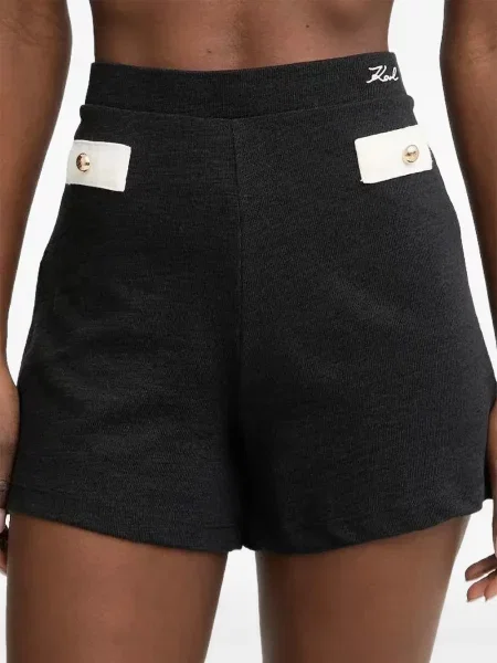 Pantaloni scurți Karl Lagerfeld negru