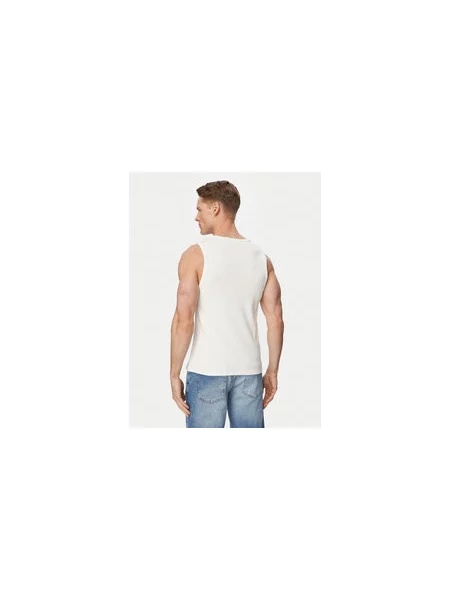 HUGO Majica brez rokavov Dapota Slim Fit bela